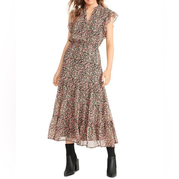 BB Dakota Ditsy Floral Maxi Dress‎ Large - Picture 1 of 9